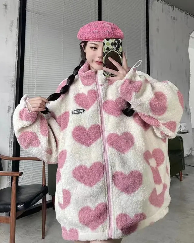 Veste réversible Chloé imprimé cœur
