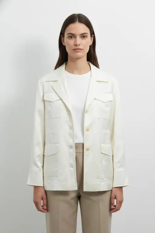 Veste Saharienne Blanche - Taille M/38