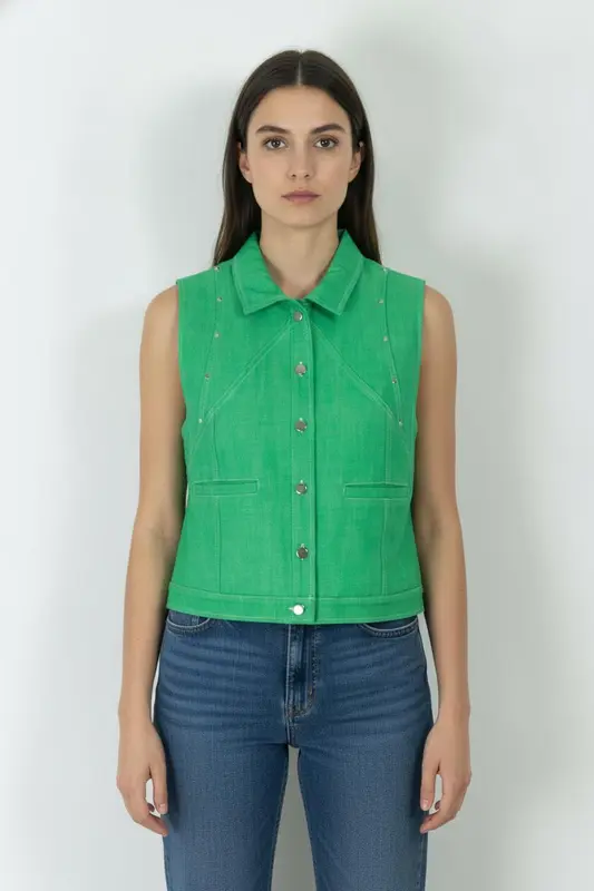 Veste sans Manches Verte - Taille XL/42