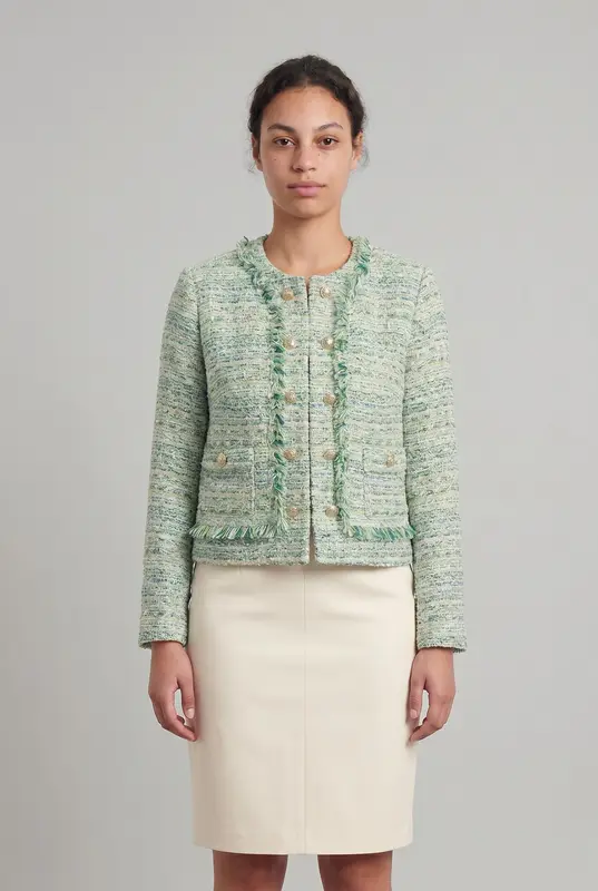 Veste Tweed Multicolore - Taille L/40
