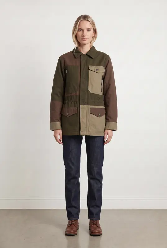 Veste Vert et Marron - Taille XS/34
