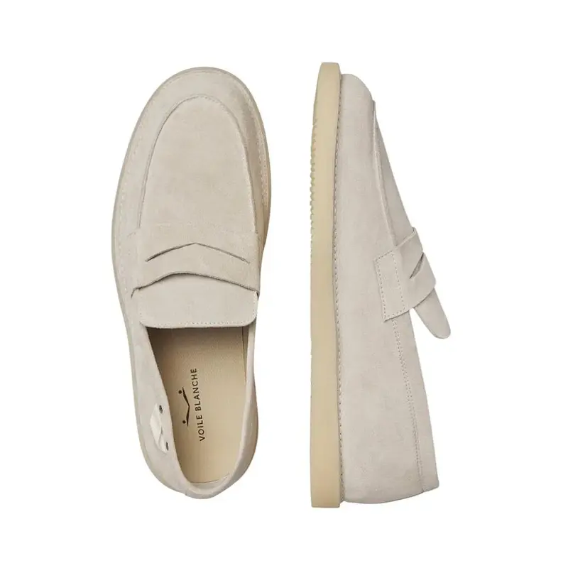 Voile Blanche Hommes Chaussures sport homme gris clair Bull