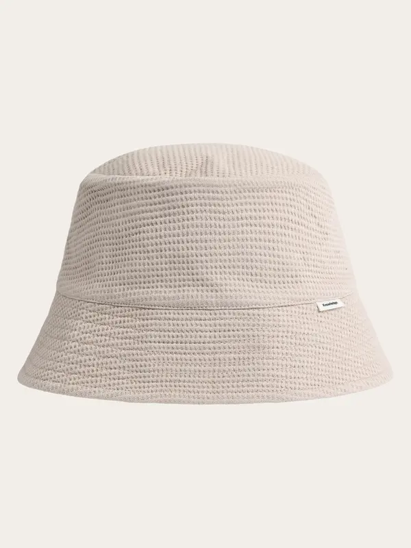 Waffle bucket hat - Light feather gray