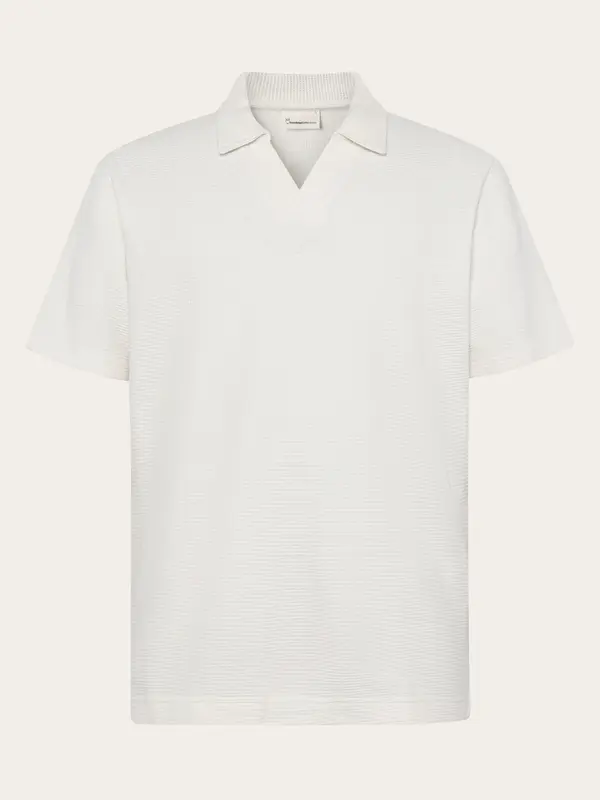 Waffle polo - Egret