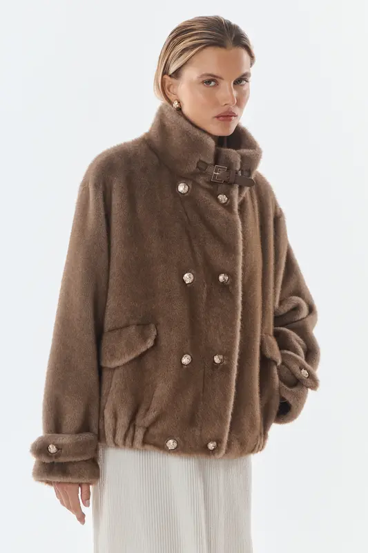 WINNIE - Veste en fausse fourrure