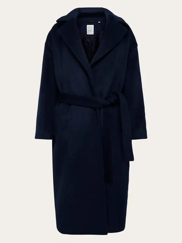 Wool lapel coat - Night Sky