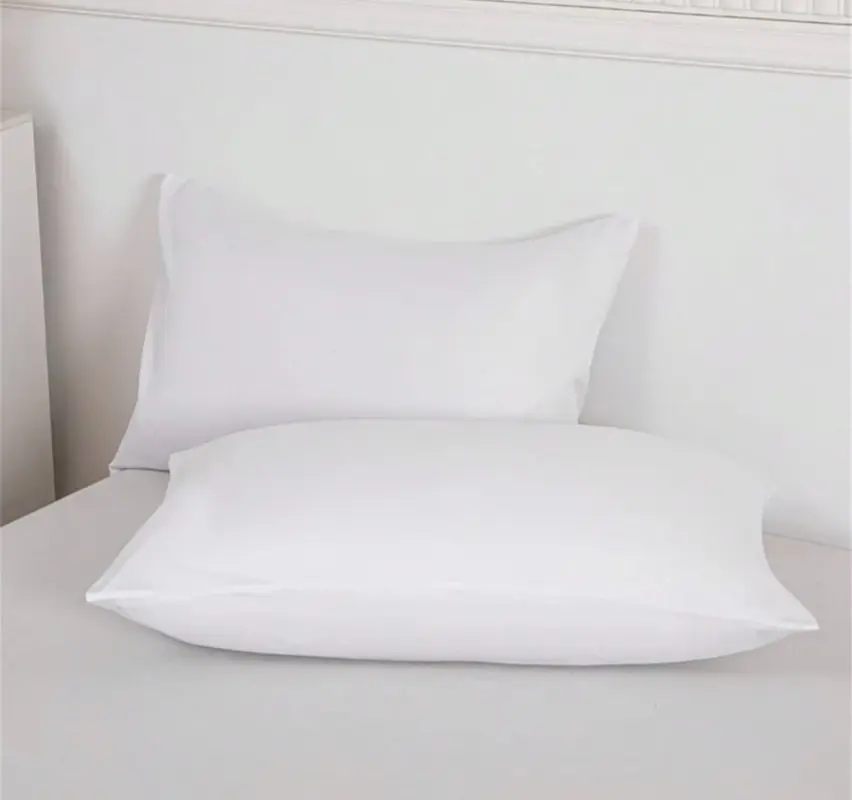 X2 taies d’oreiller blanches 50×70 cm – 57 fils – 100 % coton