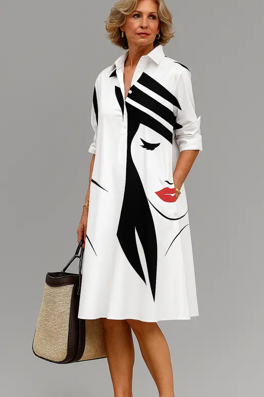 Yvette - Élégante Robe Midi