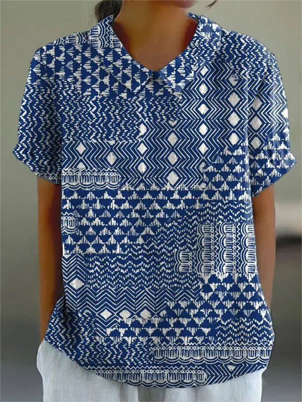 Zara - Chemise Tribal Élégante