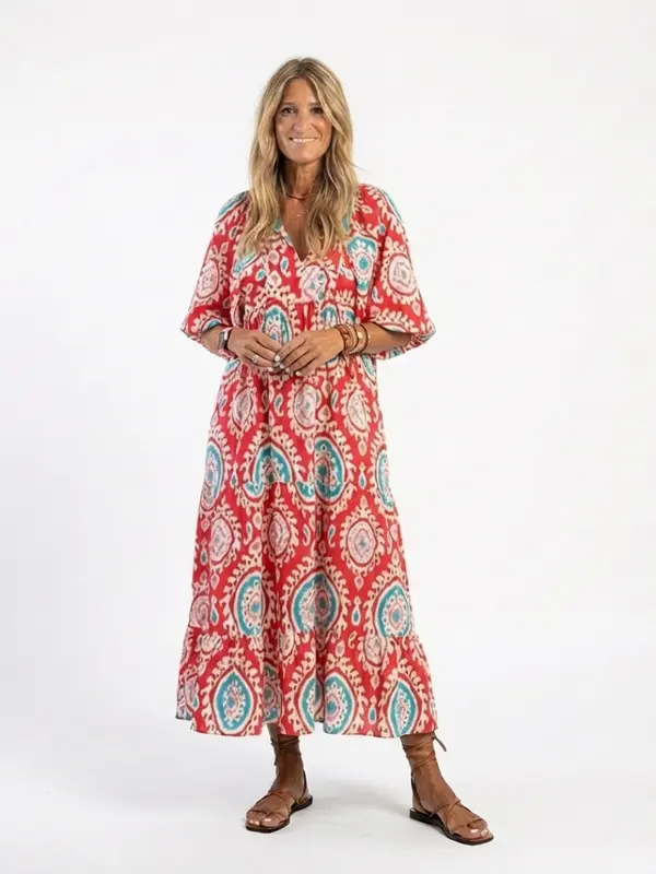 Zaria - Robe Midi Imprimée Paisley