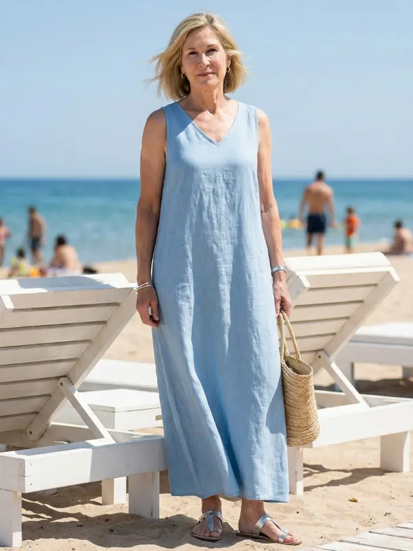 Zerina - Robe Midi Décontractée