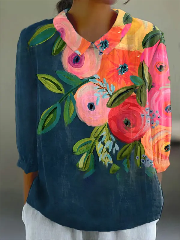 Zilda - Blouse Florale Élégante
